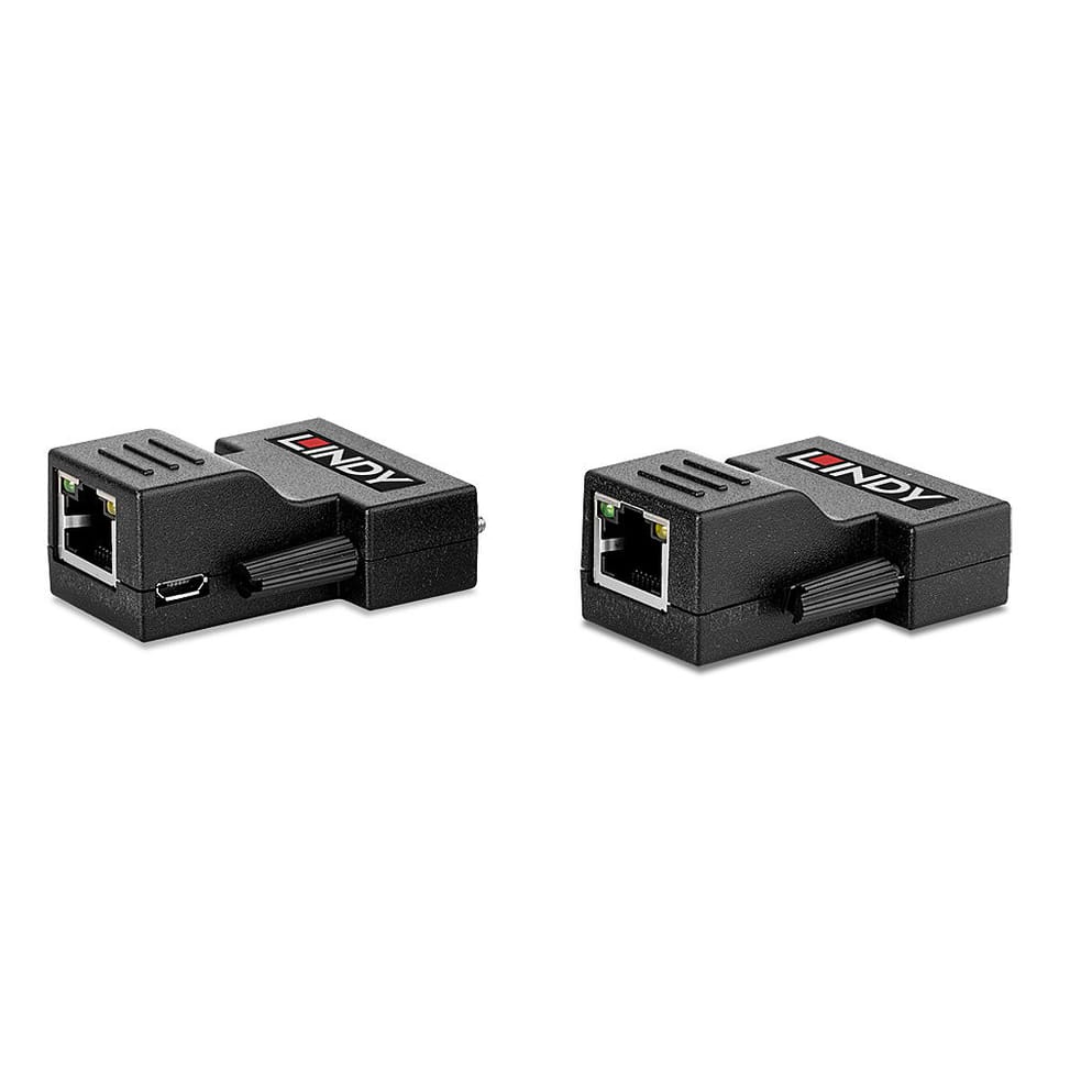 Lindy 38300 extension audio/video Noir Extender Cat.6 DVI-D Single Link 70m  (38300) — image 2