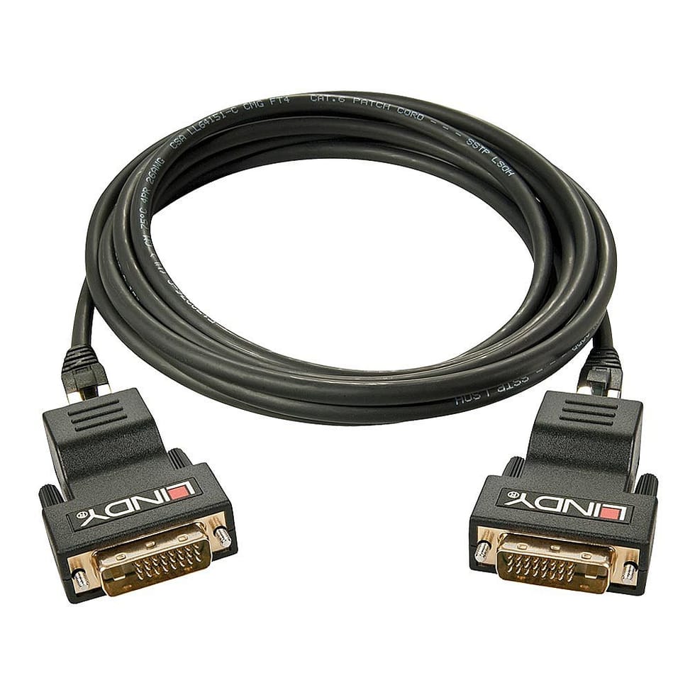 Lindy 38300 extension audio/video Noir Extender Cat.6 DVI-D Single Link 70m  (38300) — image 3