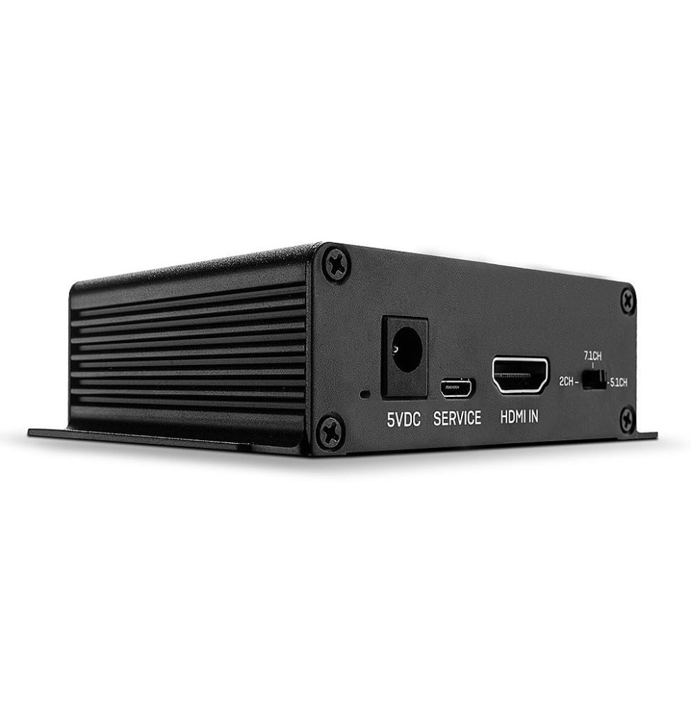 Lindy 38361 convertisseur audio Noir HDMI, SPDIF, Micro USB B, 18 Gbit/s, 104.4x64x28.3 mm  (38361)