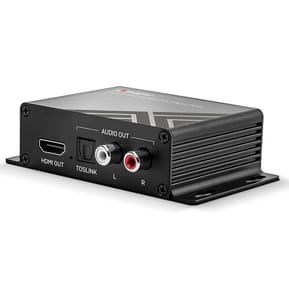 Lindy 38361 convertisseur audio Noir HDMI, SPDIF, Micro USB B, 18 Gbit/s, 104.4x64x28.3 mm  (38361) — image 2
