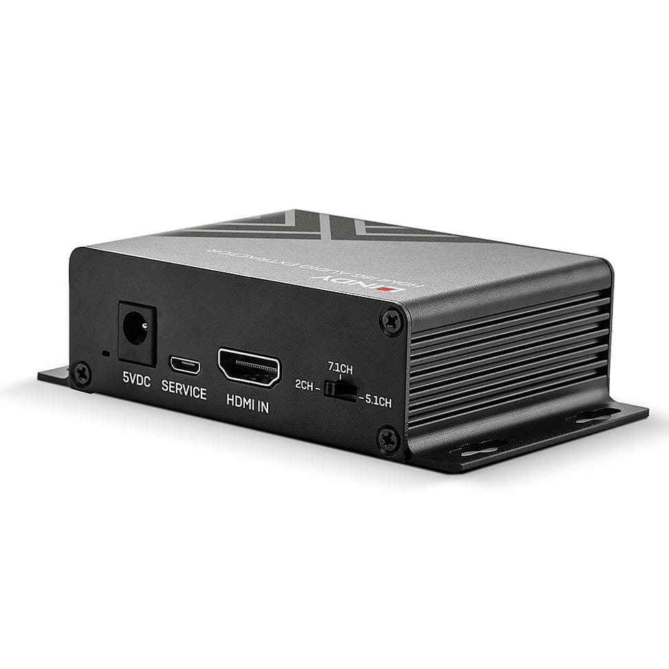 Lindy 38361 convertisseur audio Noir HDMI, SPDIF, Micro USB B, 18 Gbit/s, 104.4x64x28.3 mm  (38361) — image 5