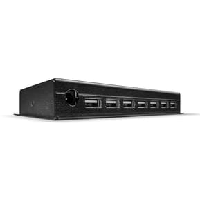 Lindy 42794 hub & concentrateur USB 2.0 Type-B 480 Mbit/s Noir Hub USB 2.0 7 ports (42794)