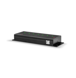 Lindy 42794 hub & concentrateur USB 2.0 Type-B 480 Mbit/s Noir Hub USB 2.0 7 ports  (42794)