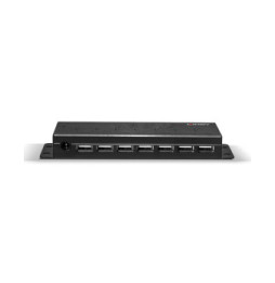 Lindy 42794 hub & concentrateur USB 2.0 Type-B 480 Mbit/s Noir Hub USB 2.0 7 ports  (42794)