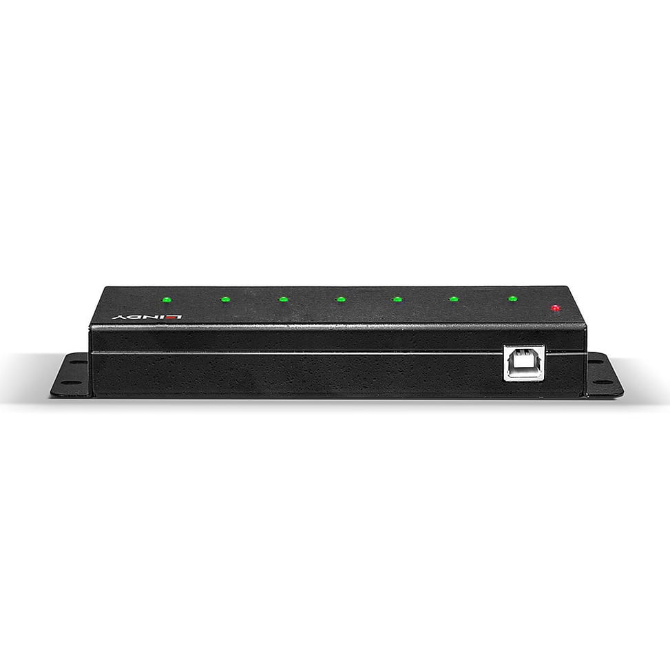 Lindy 42794 hub & concentrateur USB 2.0 Type-B 480 Mbit/s Noir Hub USB 2.0 7 ports  (42794) — image 4