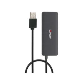 Lindy 42986 hub & concentrateur USB 2.0 480 Mbit/s Noir Hub USB 2.0 4 ports  (42986)