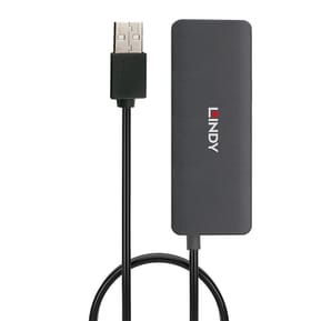 Lindy 42986 hub & concentrateur USB 2.0 480 Mbit/s Noir Hub USB 2.0 4 ports (42986) — image 2