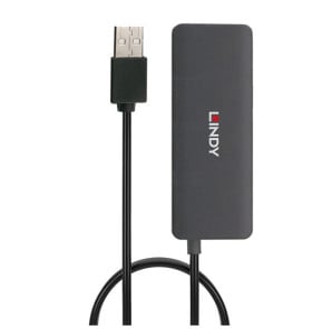 Lindy 42986 hub & concentrateur USB 2.0 480 Mbit/s Noir Hub USB 2.0 4 ports  (42986)