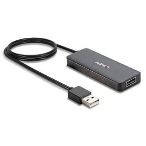 Lindy 42986 hub & concentrateur USB 2.0 480 Mbit/s Noir Hub USB 2.0 4 ports (42986) — image 3