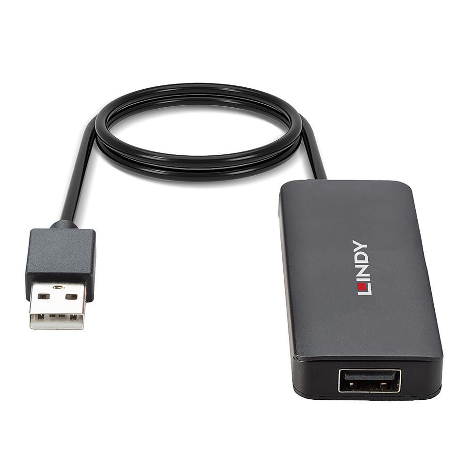 Lindy 42986 hub & concentrateur USB 2.0 480 Mbit/s Noir Hub USB 2.0 4 ports (42986) — image 4