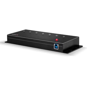 Lindy 43128 hub & concentrateur 5000 Mbit/s Noir Hub Métal USB 3.0 7 ports (43128) — image 2
