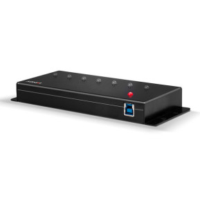 Lindy 43128 hub & concentrateur 5000 Mbit/s Noir Hub Métal USB 3.0 7 ports  (43128)