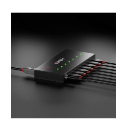 Lindy 43128 hub & concentrateur 5000 Mbit/s Noir Hub Métal USB 3.0 7 ports  (43128)