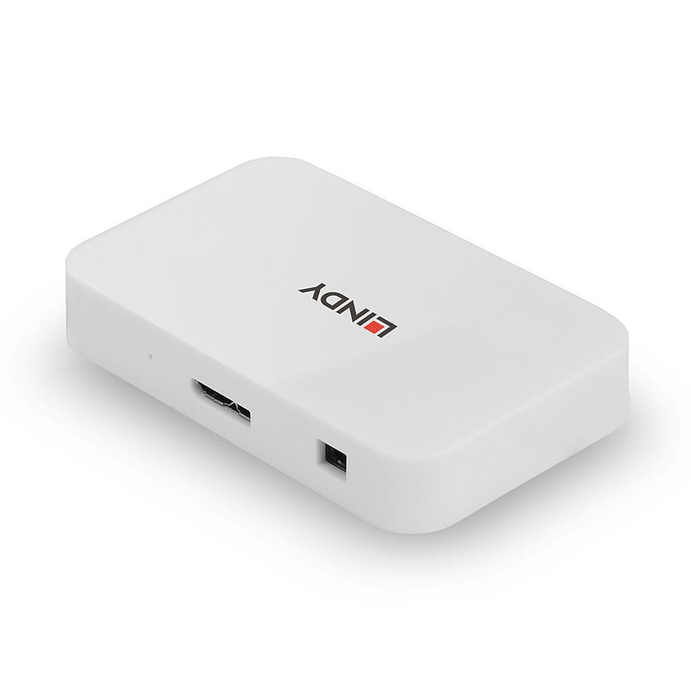 Lindy 43143 hub & concentrateur USB 3.2 Gen 1 (3.1 Gen 1) Type-A 5000 Mbit/s Blanc Hub USB 3.0 Basic, 4 ports (43143) — image 2