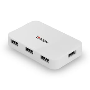 Lindy 43143 hub & concentrateur USB 3.2 Gen 1 (3.1 Gen 1) Type-A 5000 Mbit/s Blanc Hub USB 3.0 Basic, 4 ports (43143) — image 5
