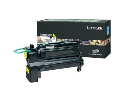 Cartouche Return Programme Jaune Lexmark C792, X792 (C792A1YG)