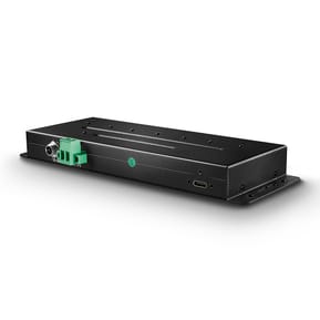 Lindy 43275 hub & concentrateur USB 3.2 Gen 2 (3.1 Gen 2) Type-A 10000 Mbit/s Noir Hub Métal USB 3.1 Gen 2, 7 Ports (43275) — image 2