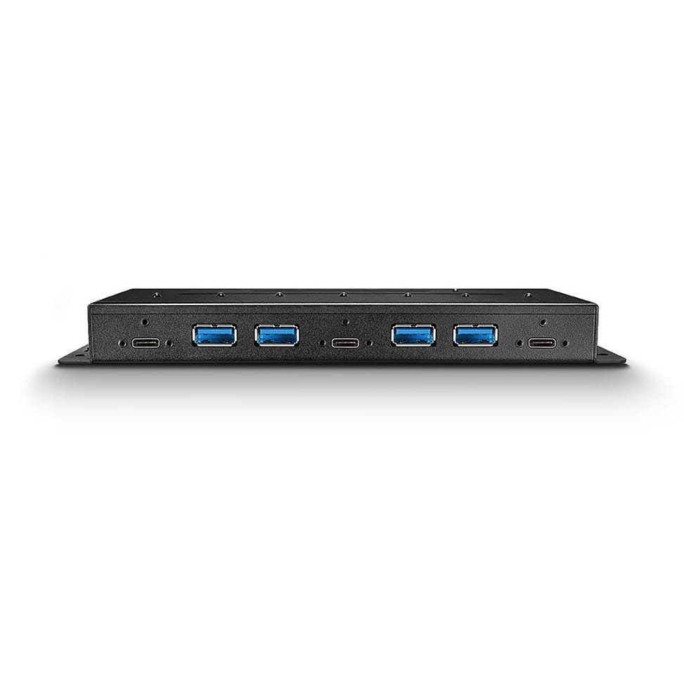 Lindy 43275 hub & concentrateur USB 3.2 Gen 2 (3.1 Gen 2) Type-A 10000 Mbit/s Noir Hub Métal USB 3.1 Gen 2, 7 Ports  (43275) — image 4