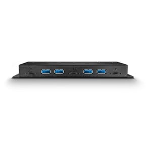 Lindy 43275 hub & concentrateur USB 3.2 Gen 2 (3.1 Gen 2) Type-A 10000 Mbit/s Noir Hub Métal USB 3.1 Gen 2, 7 Ports (43275) — image 4