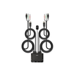 Lindy 42344 commutateur écran, clavier et souris Grille de montage Noir (42344)