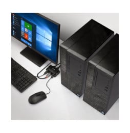 Lindy 42344 commutateur écran, clavier et souris Grille de montage Noir (42344)