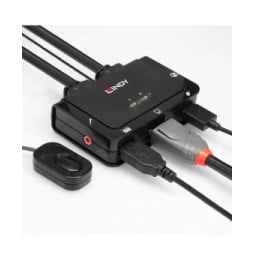 Lindy 42344 commutateur écran, clavier et souris Grille de montage Noir (42344)