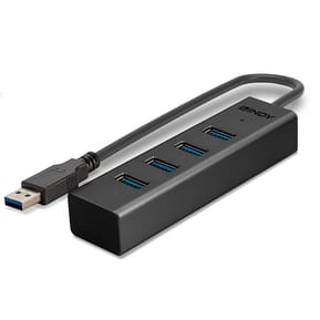 Lindy 43324 hub & concentrateur USB 3.2 Gen 1 (3.1 Gen 1) Type-A 5000 Mbit/s Noir Hub USB 3.0 4 ports (43324) — image 5