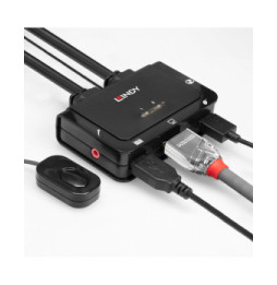 Lindy 42345 commutateur écran, clavier et souris Grille de montage Noir (42345)