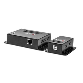 Lindy 42681 prolongateur réseau Émetteur et récepteur réseau Noir Extender 4 ports USB 2.0 Cat.6, 50m  (42681) — image 2