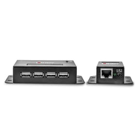 Lindy 42681 prolongateur réseau Émetteur et récepteur réseau Noir Extender 4 ports USB 2.0 Cat.6, 50m  (42681) — image 3