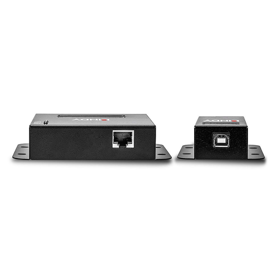 Lindy 42681 prolongateur réseau Émetteur et récepteur réseau Noir Extender 4 ports USB 2.0 Cat.6, 50m  (42681) — image 4
