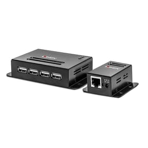 Lindy 42681 prolongateur réseau Émetteur et récepteur réseau Noir Extender 4 ports USB 2.0 Cat.6, 50m  (42681) — image 5