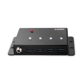 Lindy 43374 hub & concentrateur USB 3.2 Gen 1 (3.1 Gen 1) Type-B 5000 Mbit/s Noir (43374) — image 3