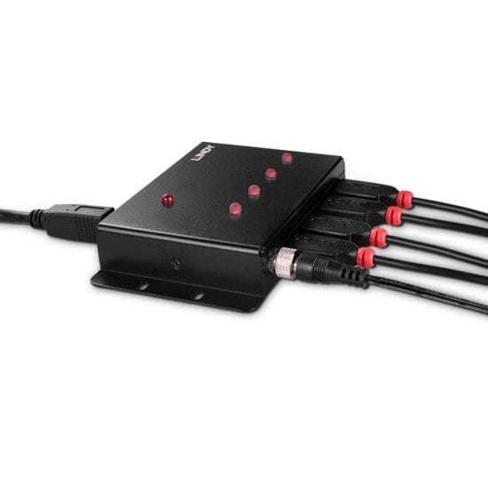 Lindy 43374 hub & concentrateur USB 3.2 Gen 1 (3.1 Gen 1) Type-B 5000 Mbit/s Noir (43374) — image 4