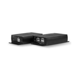 Lindy 42710 extension KVM Émetteur et récepteur Extender Cat.6 USB 2.0 4 Ports, 140m  (42710)