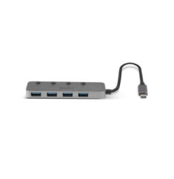 Lindy 43383 hub & concentrateur USB 3.2 Gen 1 (3.1 Gen 1) Type-C 5000 Mbit/s Gris (43383)