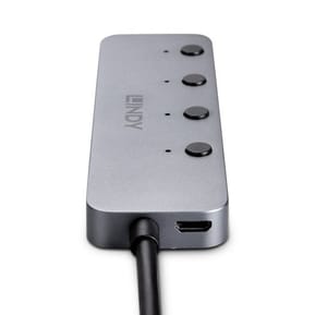 Lindy 43383 hub & concentrateur USB 3.2 Gen 1 (3.1 Gen 1) Type-C 5000 Mbit/s Gris (43383) — image 4