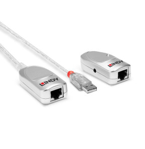 Lindy 42805 carte et adaptateur d'interfaces Extender USB 1.1 Cat.6, 50m  (42805)