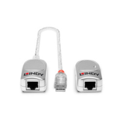 Lindy 42805 carte et adaptateur d'interfaces Extender USB 1.1 Cat.6, 50m  (42805)
