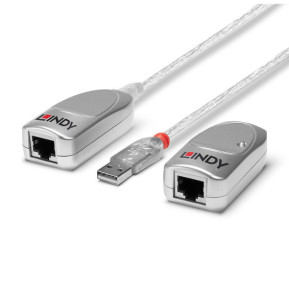 Lindy 42805 carte et adaptateur d'interfaces Extender USB 1.1 Cat.6, 50m  (42805)