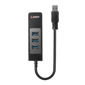 Lindy 43176 hub & concentrateur USB 3.2 Gen 1 (3.1 Gen 1) Type-A 5000 Mbit/s Noir (43176) — image 2