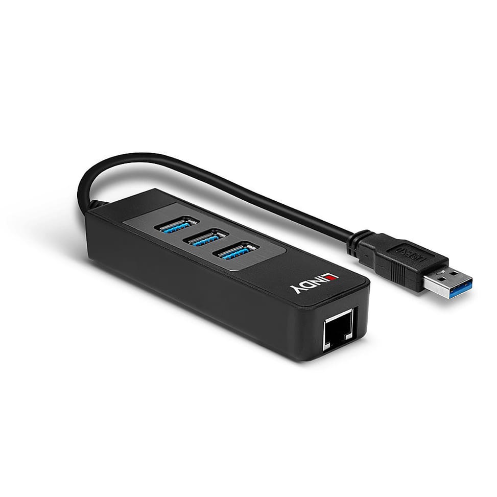 Lindy 43176 hub & concentrateur USB 3.2 Gen 1 (3.1 Gen 1) Type-A 5000 Mbit/s Noir (43176) — image 3