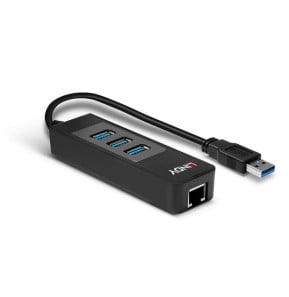 Lindy 43176 hub & concentrateur USB 3.2 Gen 1 (3.1 Gen 1) Type-A 5000 Mbit/s Noir (43176)