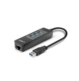 Lindy 43176 hub & concentrateur USB 3.2 Gen 1 (3.1 Gen 1) Type-A 5000 Mbit/s Noir (43176)