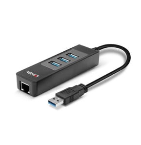 Lindy 43176 hub & concentrateur USB 3.2 Gen 1 (3.1 Gen 1) Type-A 5000 Mbit/s Noir (43176)