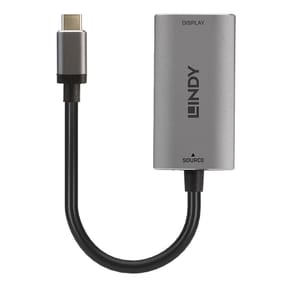 Lindy 43327 câble vidéo et adaptateur 0,11 m USB Type-C HDMI Noir, Gris Convertisseur USB Type C vers HDMI 8K  (43327) — image 2