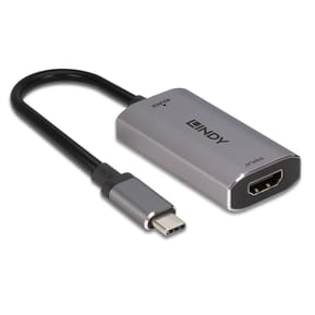 Lindy 43327 câble vidéo et adaptateur 0,11 m USB Type-C HDMI Noir, Gris Convertisseur USB Type C vers HDMI 8K  (43327) — image 3