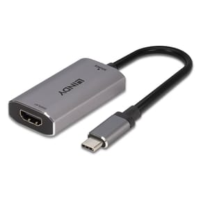 Lindy 43327 câble vidéo et adaptateur 0,11 m USB Type-C HDMI Noir, Gris Convertisseur USB Type C vers HDMI 8K  (43327) — image 5