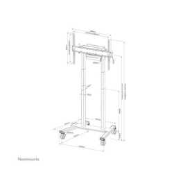 Neomounts support au sol motorisé Neomounts FL55-875BL1 support au sol motorisé pour écrans 55-100" - Noir  (FL55-875BL1)