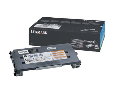 Cartouche toner noir haute capacité Lexmark C500, X500, X502 (C500H2KG)